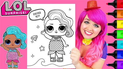 Lol doll coloring pages are so much fun to collect and color. Coloring LOL Surprise Splash Queen GLITTER Coloring Page ...