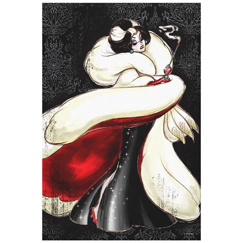 Cruella De Vil Canvas Print Art Of Disney Villains Designer