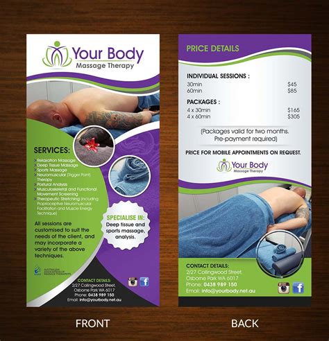 Bold Modern Massage Therapy Flyer Design For A Company By Creative