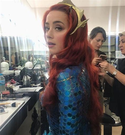 Amber Heard At The Behind The Scenes Of Aquaman 2018 Amberheard