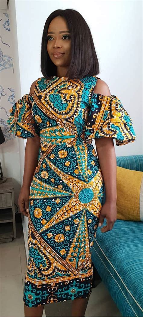 Amazing Cold Shoulder Dress Styles For African Women Latest African