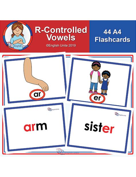 English Unite Flashcards A4 R Controlled Vowels