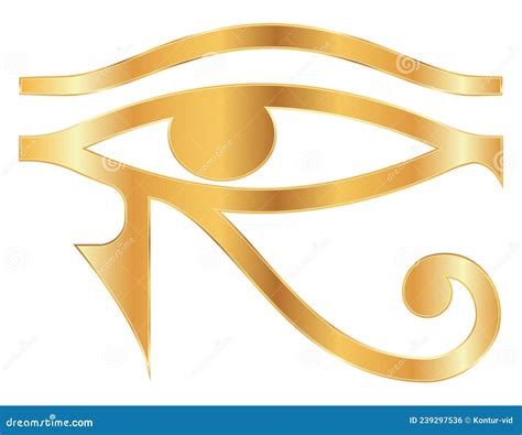 Eye Of Horus Symbol Of Ancient Egypt Vector Illustration Stock Vector Illustration Of History