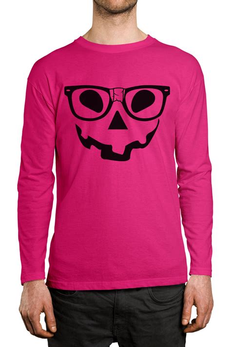 Nerdy Pumpkin Face Funny Adult Halloween October Costume Trick Etsy