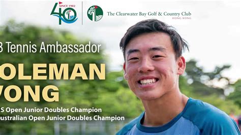 Tennis Ambassador Coleman Wongs Club Visit Recap Youtube