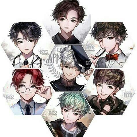 Surprisingly, there are a lot more of them than you think. BTS anime style 💕 kyeotpa | ARMY's Amino