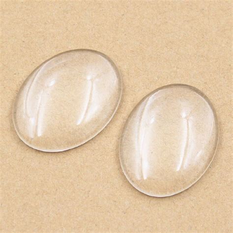 Clear Glass Domed Round Cabochons Oval Circle All Sizes 68101214161820mm Ebay