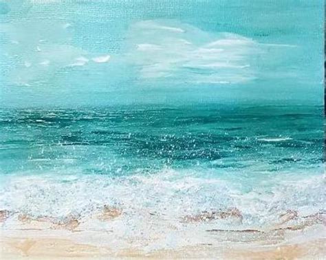 Ocean Spray Acrylic Painting By Valerie Leri