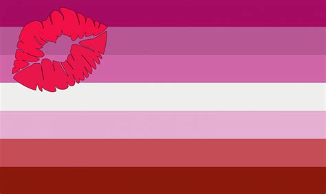 what does the lesbian flag look like