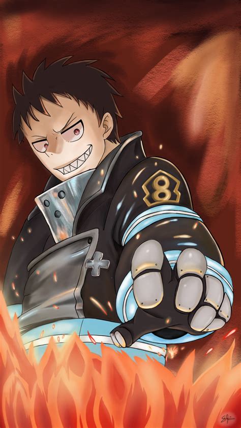 Shinras Flames By Mohamed El Mouridshinra Kusakabe From Fire Force