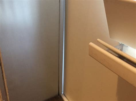 It can be cut to size using a hand saw and slides onto. Help- how to fix door gap