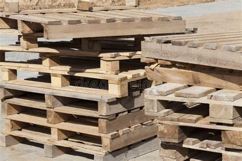 Old Wooden Pallets Stock Image Image Of Construction 223362711