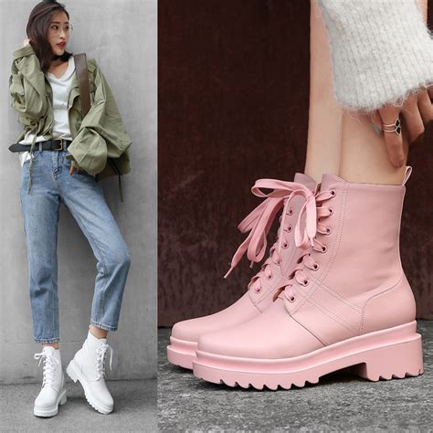 Best Combat Boots Styles 2019 Are About Pastel Color Of Pink