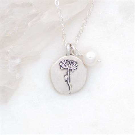 November Birth Flower Necklace Sterling Silver By Lisa Leonard Designs