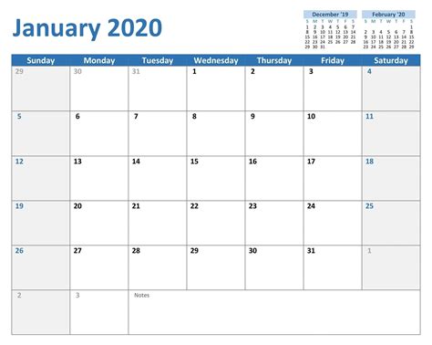Remarkable Calendar 2020 Printable Microsoft Word Calendar Template