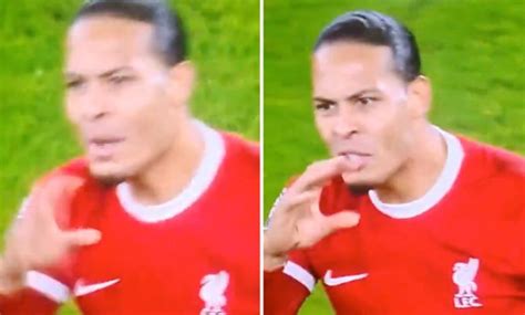 Fans Were Convinced Liverpool Star Van Dijk Asked The Referee A Very