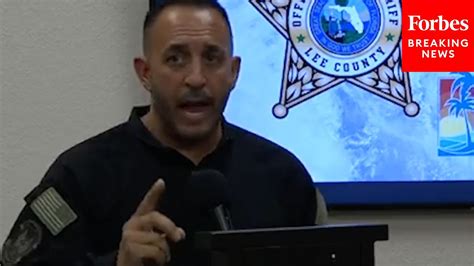 You Re Going To Jail If You Re Lucky Lee County Sheriff Has A Message For Looters Hurricane