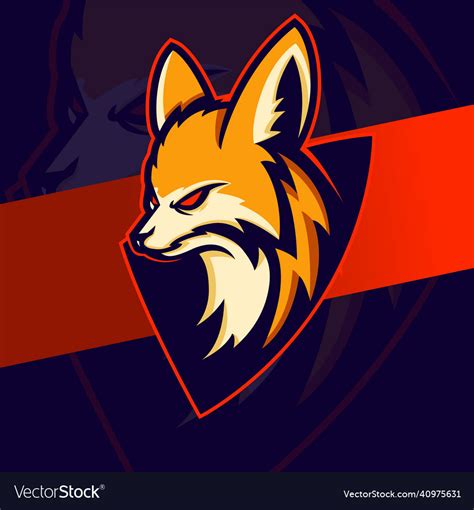 Fennec Head Mascot Logo Design For Esport Sport Vector Image