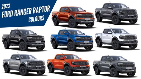 All New 2023 Ford Ranger Raptor All Color Options Images Autobics