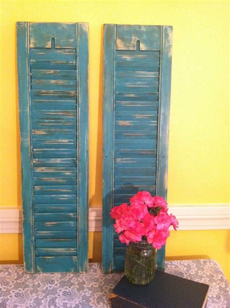 Distressed Vintage Shutters Plantation Shutters Shabby Chic
