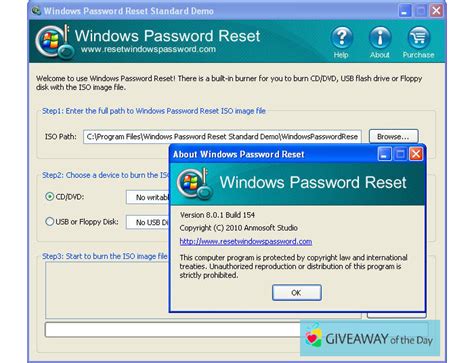 Download Windows Password Reset Standard 2020 For Windows Giveaway