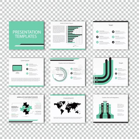 Set Of Infographic Presentation Template Infographic Element