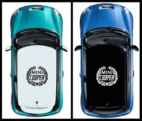 1pcs Laurel Mini Cooper 3m Vinyl Paper Roof Decals Graphic Mini Cooper