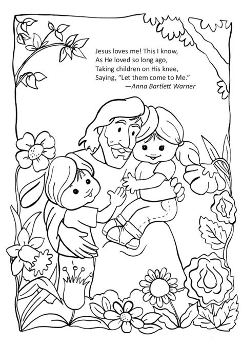 Jesus loves the little children craft. Pin on color pages