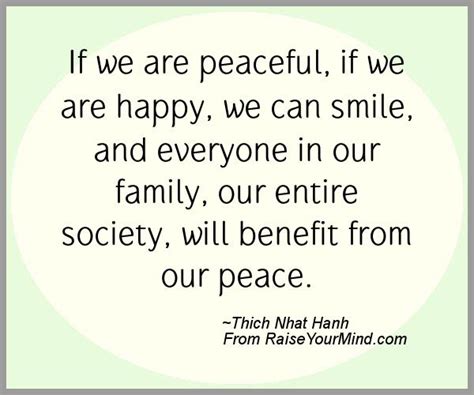 Happiness Quotes If We Are Peaceful If We Are Happy We Can Smile