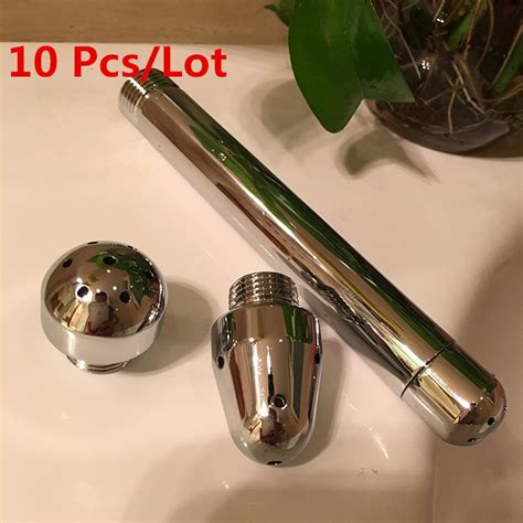 10 Pcslot 3 Heads Aluminum Enema Shower Vaginal Anal Cleaner Colonic