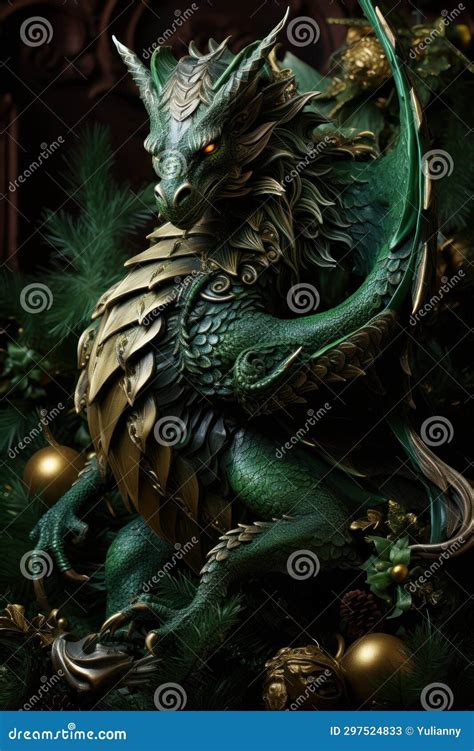 Green Dragon Zodiac Symbol Of New Year Stock Image Image Of Symbol