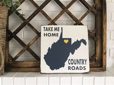 West Virginia Sign Custom State Sign Custom City Sign State Etsy