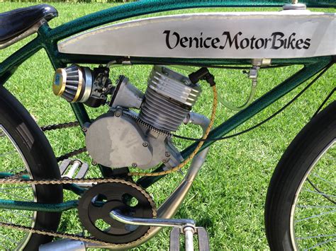 1936 Schwinn Motorized Bicycle Piston Bike Motored Moped Board