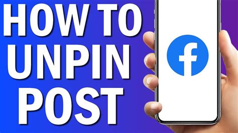 How To Unpin Post On Facebook App 2022 Youtube