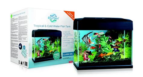 Blue Planet Tropical And Cold Water Classic 20 Litre Fish Tank Mega Pet