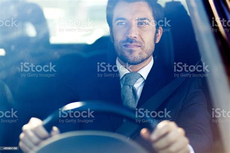 Handsome Man Driving His Car Stock Photo Download Image Now Driving