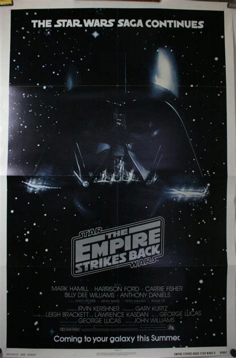 EMPIRE STRIKES BACK Original Advance Teaser Star Wars NSS Theatrical Movie Poster Original