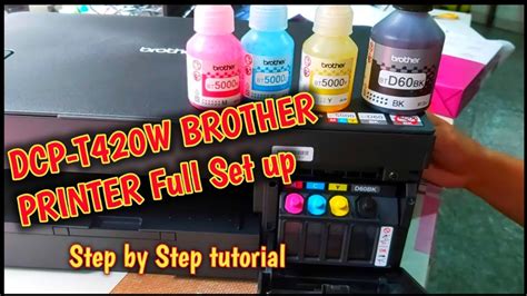 Brother Dcp T420w Printer Unboxing And Setup Installation Youtube