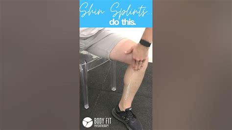 How To Massage Shin Splints Youtube