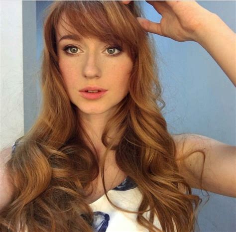 Gorgeous Redhead I Love The Contrast Of Long Waves And Longish Bangs