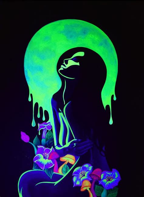 Pin By Lauren Byers On  Love Neon Art Painting Glowing Art