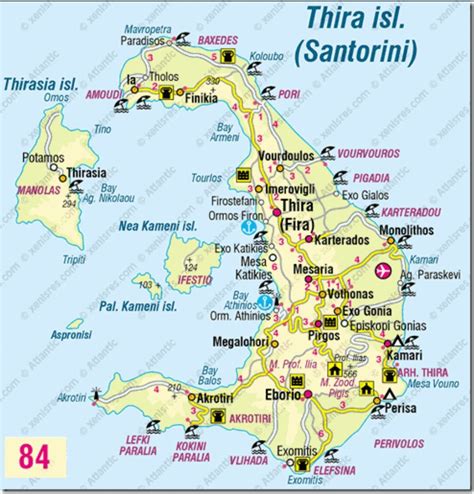 Santorini Map Greece Santorini Map Santorini Santorini Travel