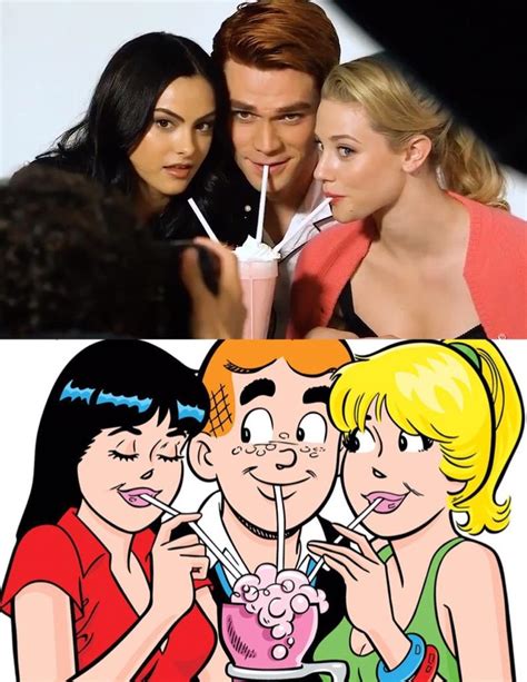 They Did The Iconic Betty Archie Veronica Pose R Riverdale
