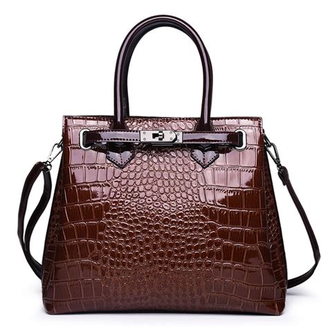 Luxury Crocodile Bags Women Handbags Pu Leather Tote Bolsas Alligator