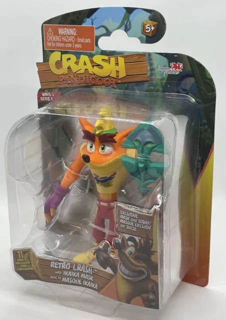 Crash Bandicoot 5 Action Figure Wave 1 2021 New Retro Crash W Ikaika