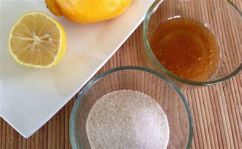 Mix the sugar, lemon juice, and water. 8 Effective Hair Removal With Home Remedies - SheIdeas