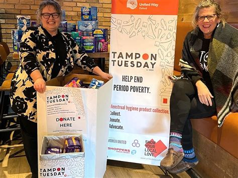Tampon Tuesday Event Raises Awareness The Woodstock Sentinel Review
