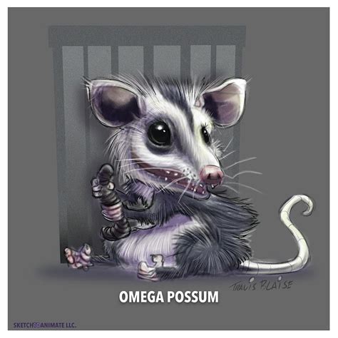 Awesome Possum Digital Art By Travis Blaise Fine Art America