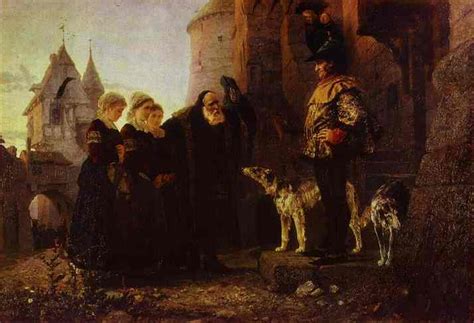 Le Droit Du Seigneur 1874 Painting Vasily Polenov Oil Paintings