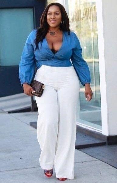 curvy fashion plus size fashion dress to impress white jeans lady pants black art hot